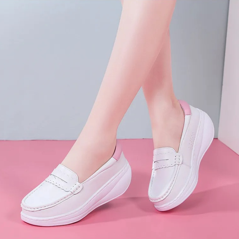 Women Shoes Tennis - 2025 Beyaz Pembe Hemşire Spor Ayakkabıları