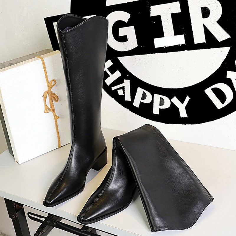Knee High Boots Women - BIGTREE 2027 Yeni Sokak Tarzı Sivri
