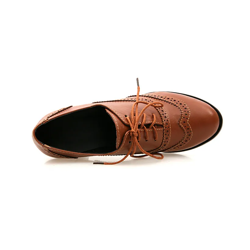 İngiliz Kadın Oxfords Yüksek B - Oxford Lace Up Women incelemesi ve fiyatı