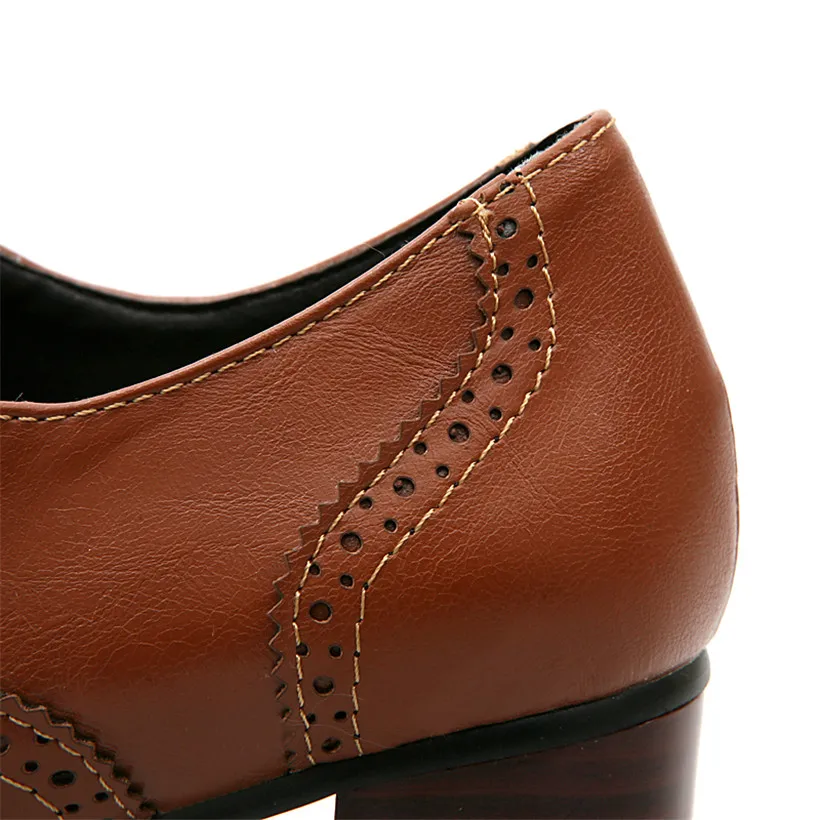 İngiliz Kadın Oxfords Yüksek B - Oxford Lace Up Women incelemesi ve fiyatı