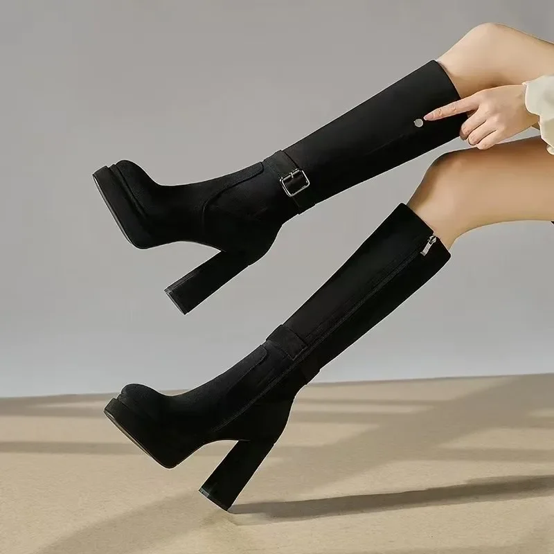 Kadın Platform Kalın Yüksek To - Knee High Boots Women incelemesi ve fiyatı