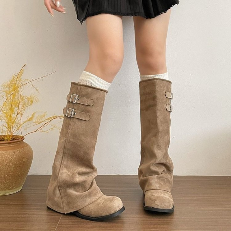 Y2K Kore Tarzı Retro Diz Boyu  - Knee High Boots Women incelemesi ve fiyatı