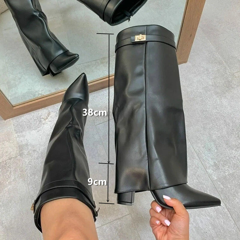 Kadınlar için Diz Üstü, Katlan - Knee High Boots Women incelemesi ve fiyatı